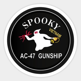 Spooky AC - 47 - Vietnam War wo Txt Sticker